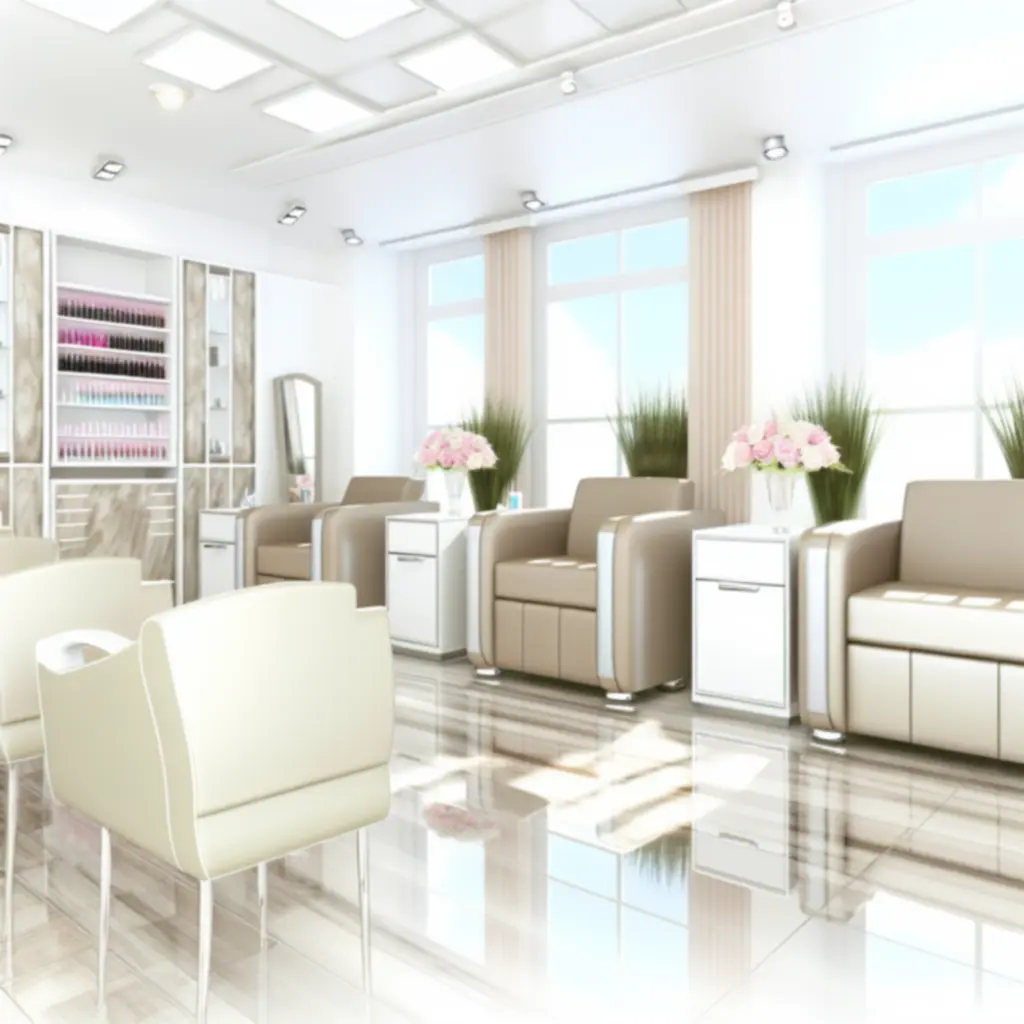 Modern, világos Skinstylehall szalonbelső pasztell színekkel